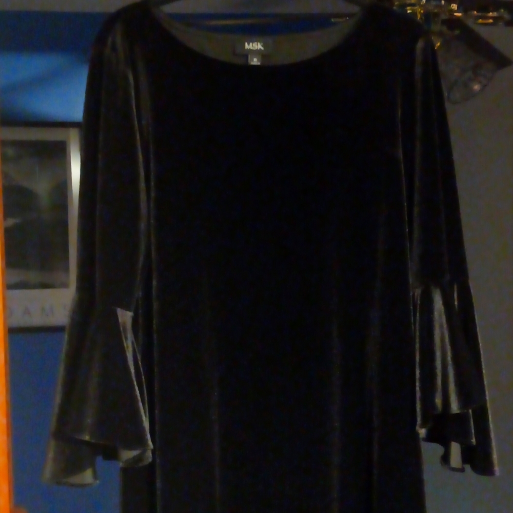 Xl-Black Msk Velvet Dress - image 1